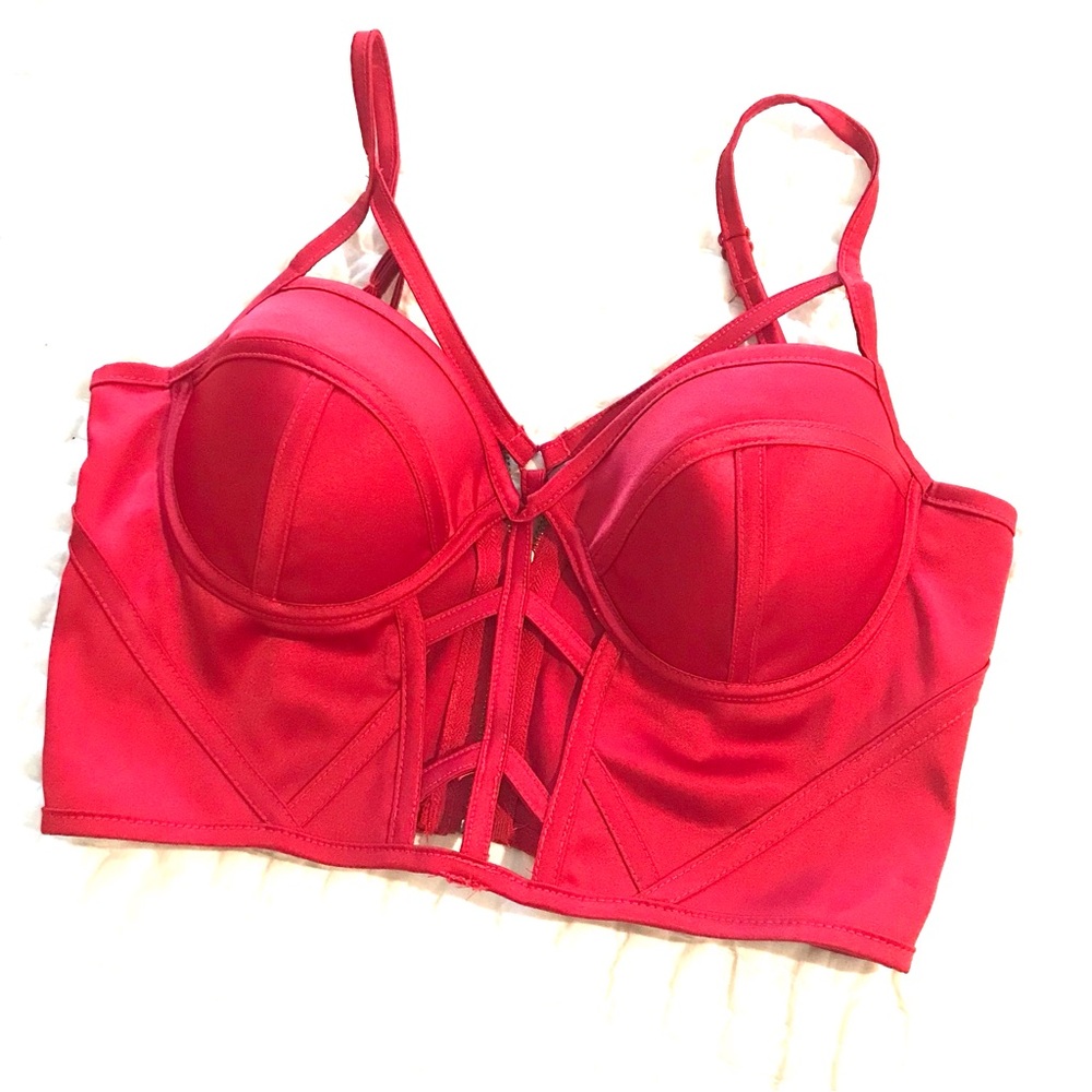Charlotte Ruse red bustier top